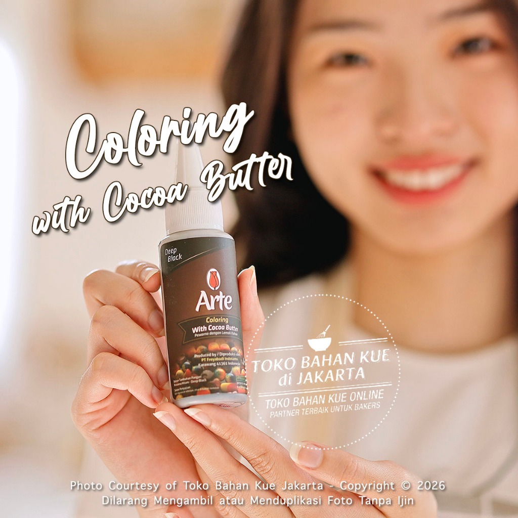 

Tulip ARTE DEEP BLACK Chocolate Coloring Cocoa Butter Pewarna HITAM