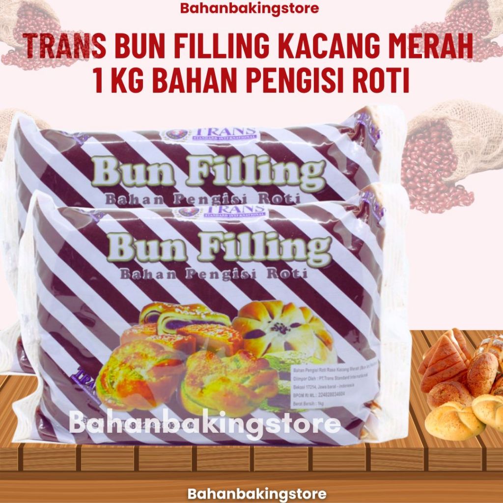 

TRANS BUN FILLING KACANG MERAH 1 KG BAHAN PENGISI ROTI | SELAI KACANG MERAH UNTUK MAKANAN