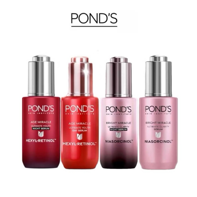 POND'S AGE MIRACLE SERUM | DOUBLE ACTION 30ML PONDS SERUM | PONDS AGE MIRACLE NIGHT SERUM ULTIMATE 3