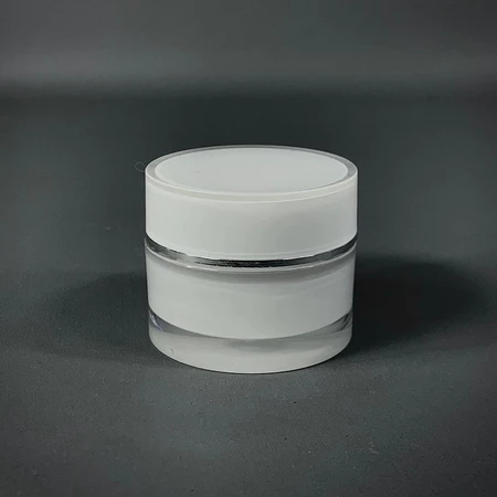 Pot Acrylic 10 gram Mutiara List Silver / Pot Cream 10 gram / Pot Cream Kosmetik 10 gram