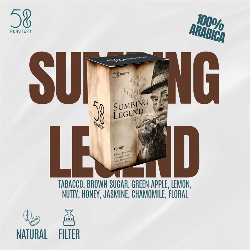 

Kopi Arabika Sumbing Legend-Arabika Sumbing Natural 150gram (Single Origin)