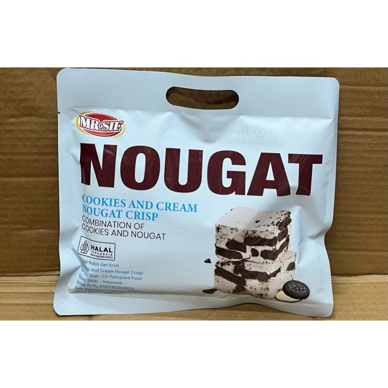 

MR.SIF Nougat Chocolate Cookies and Cream 150gr