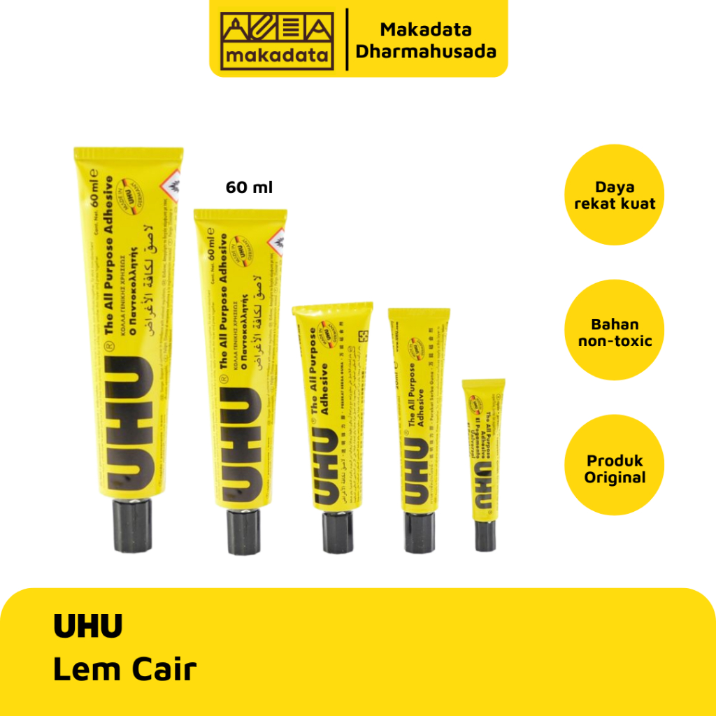 

GLUE / PEREKAT / LEM CAIR UHU 60 ML MURAH