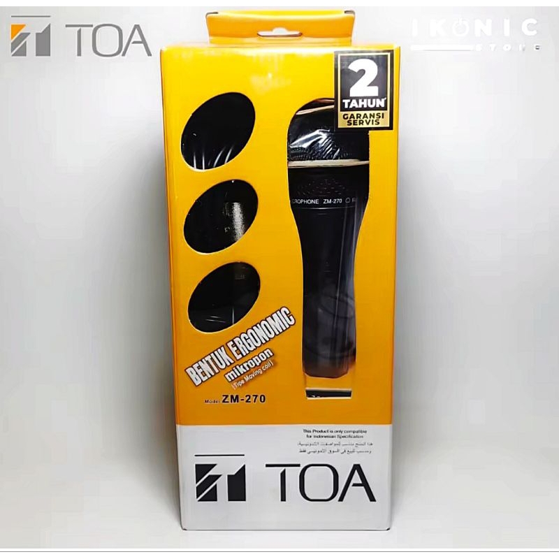 IKONIC TOA MIC ZM 270 Microphone Kabel TOA ZM-270 Microphone TOA Original