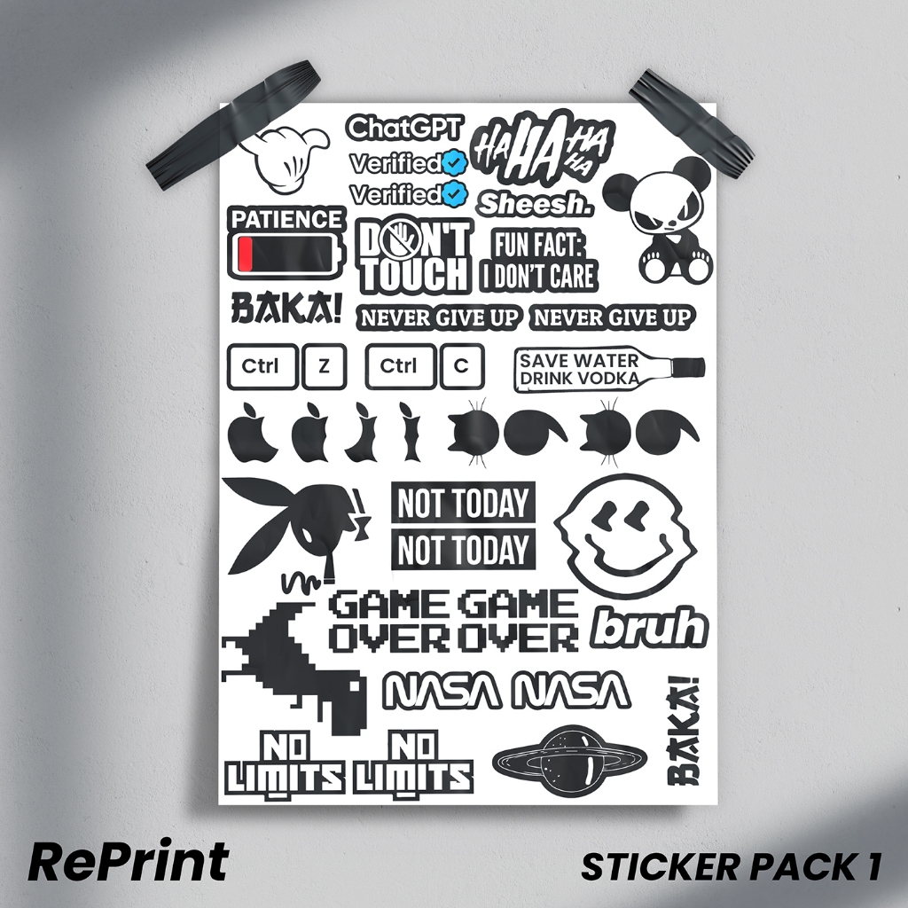 

Cutting Sticker ll Sticker Pack A4