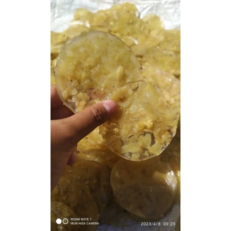 

Kerupuk mping eteh iyun mentah (Tebal) 1000g =100pcs