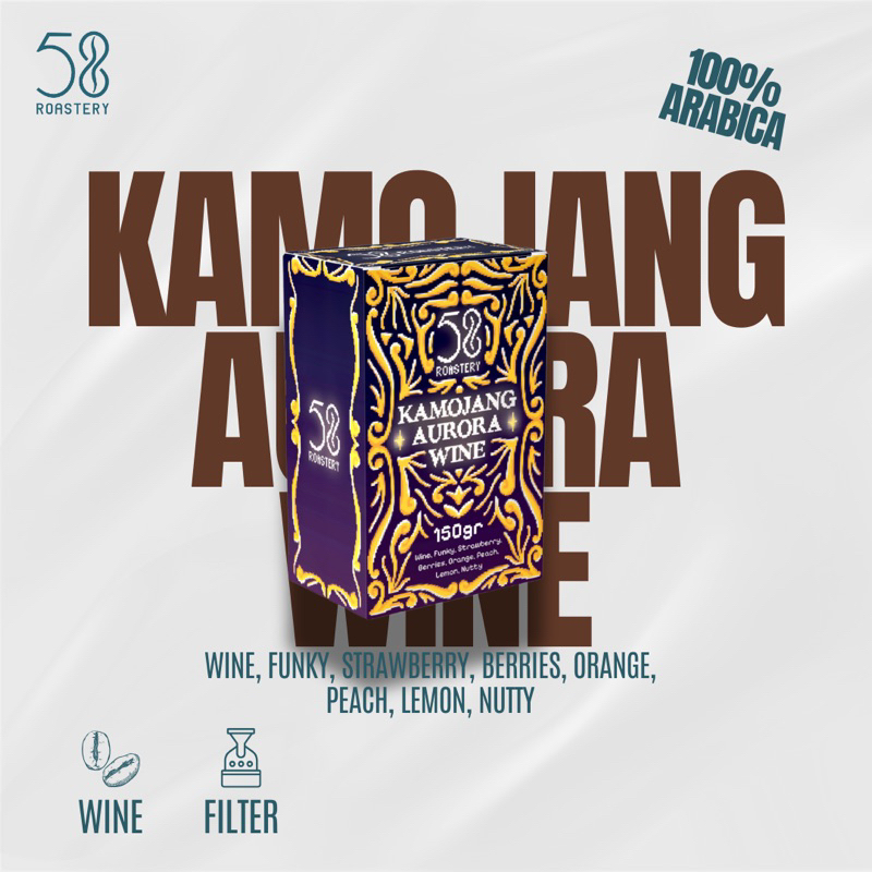 

Kopi Arabika Kamojang Aurora Wine-Arabika Kamojang Wine 150gram (Single Origin)