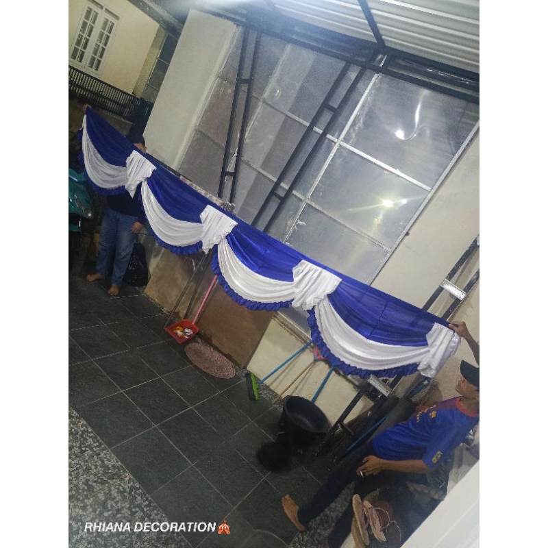 Rumbai Tenda Model Kombinasi - Poni Tenda - Rumbai Rumbai Tenda Pesta