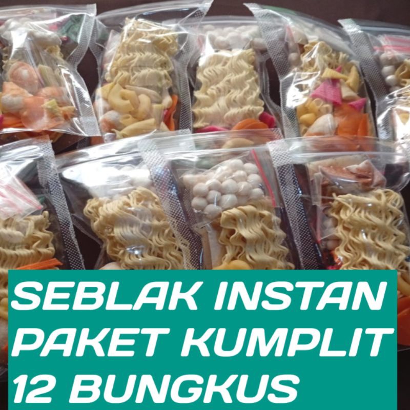 

Seblak instan komplit/mini paket 12 bungkus/seblak instan