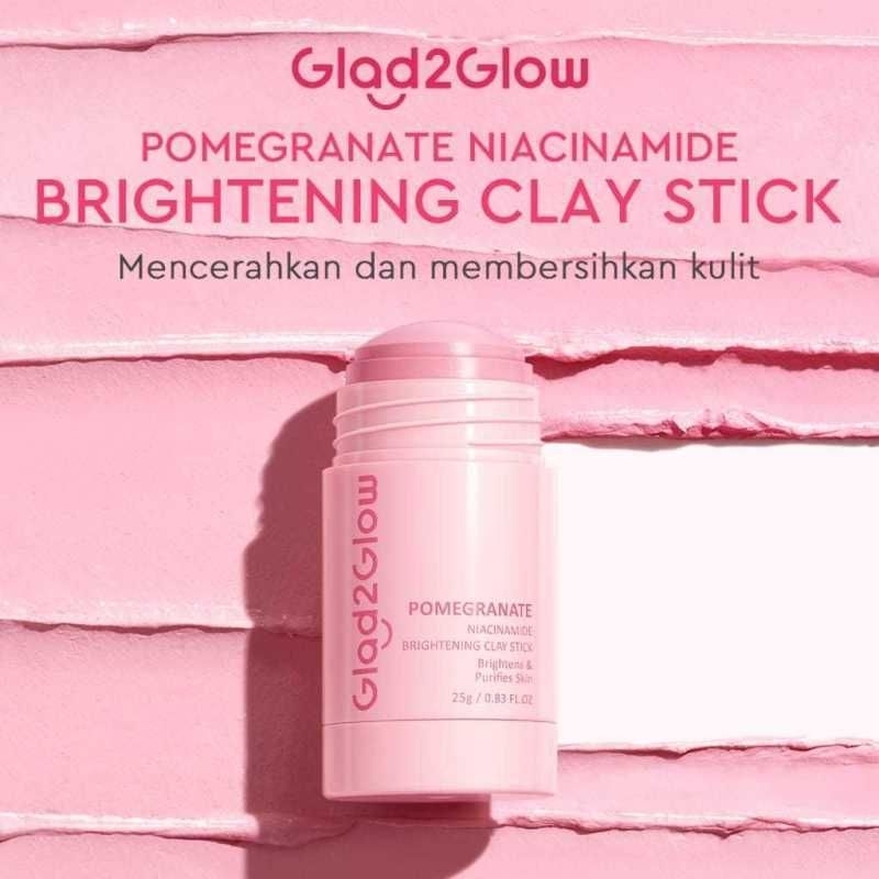 Glad2Glow Niacinamide Clay Stik | Glad2Glow Masker Muka | Glad2Glow Mask Niacinamide | Glad2Glow Cla