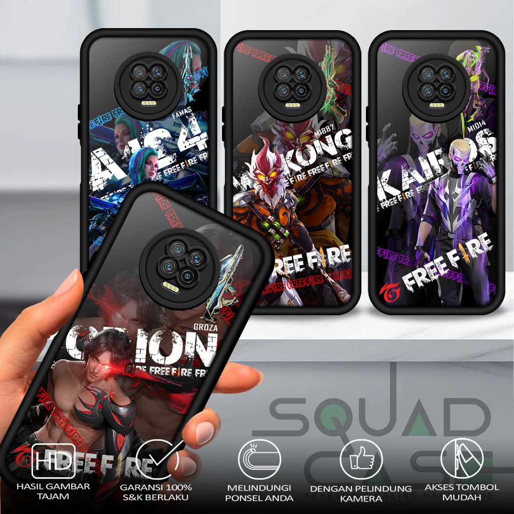 Case Infinix NOTE 7 Casing terbaru Squad Case motif [ FF ] Case hp Case hanphone Case terbaru case t
