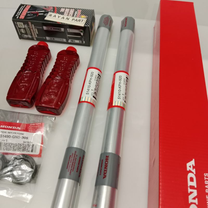 As shock depan honda kharisma/supra x 125/supra fit new/revo lama/fit x sepasang sok+sil+oli 2pcs or