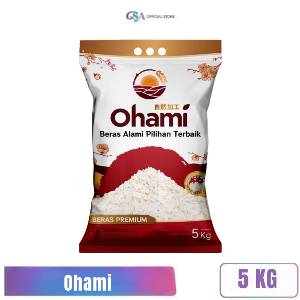 

BERAS OHAMI KEMASAN 5 KG READY STOK PREMIUM