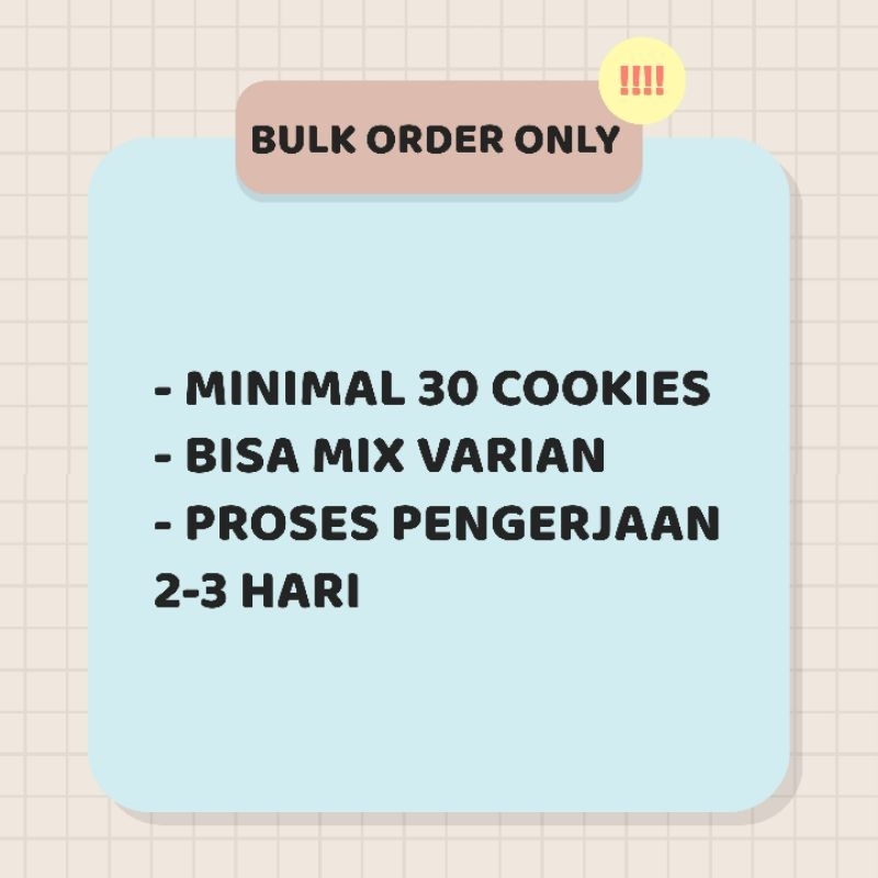 

khusus soft cookies bulk order