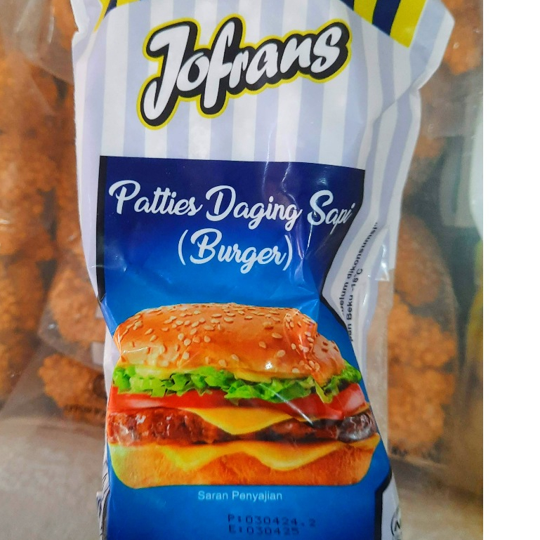 

Jofrans Patties Burger Daging Sapi 360g isi 6 pcs