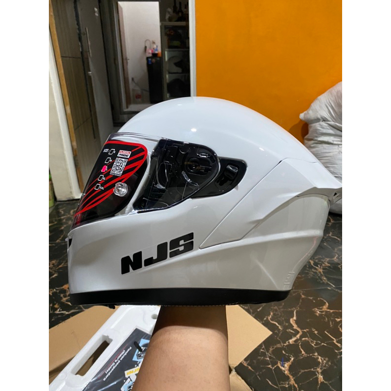 NJS ZX-1 WHITE GLOSSY |SOLID PUTIH