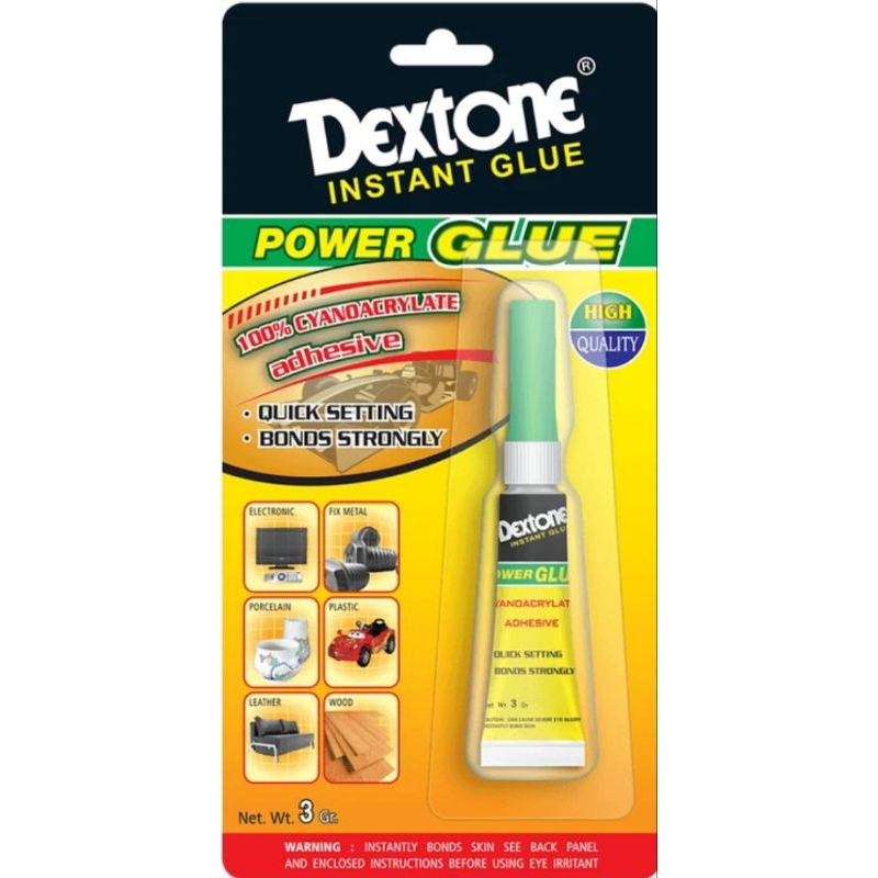 LEM SUPER GLUE DEXTONE KEMASAN BLISTER ASLI ORIGINAL BY DEXTONE