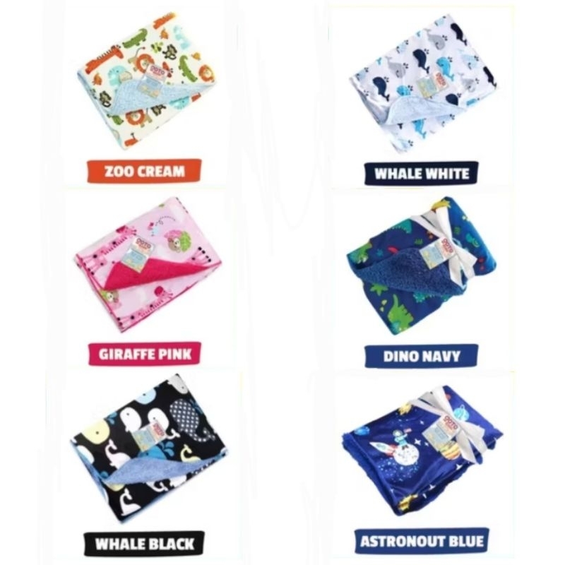 Selimut Bayi Anak Polos Motif Lembut Hangat