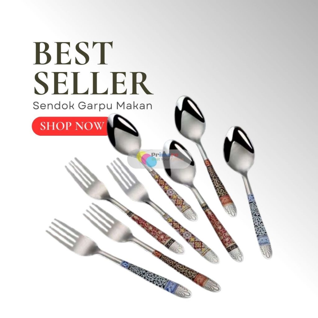 Sendok Makan Lusinan Stainless Set Tebal / Sendok Stenlis Batik Murah