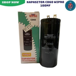 Kapasitor Kapasitor Electro Motor Dinamo WIPRO 100uF CD60