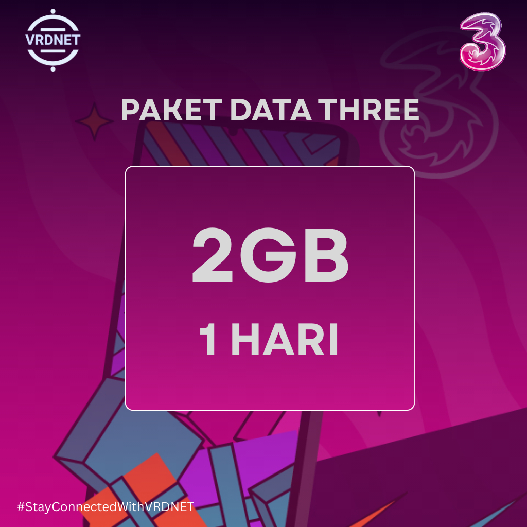 PAKET DATA TRI HAPPY 2GB 1 HARI