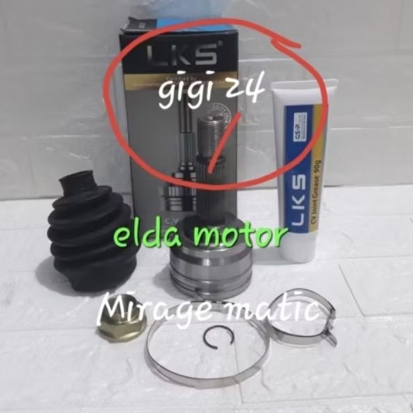 CV Joint Luar As Roda Depan Luar Mitsubishi Mirage Matic