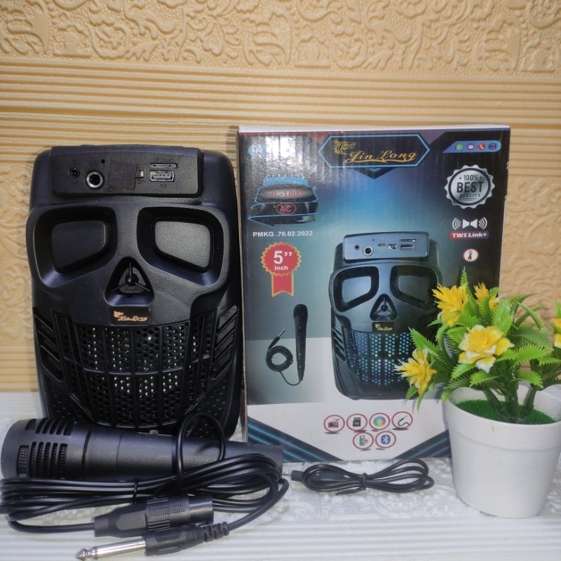 Speakaer Super Bass BT/USB/MEMORY/FM 1 Miic 5 inch JL 1803