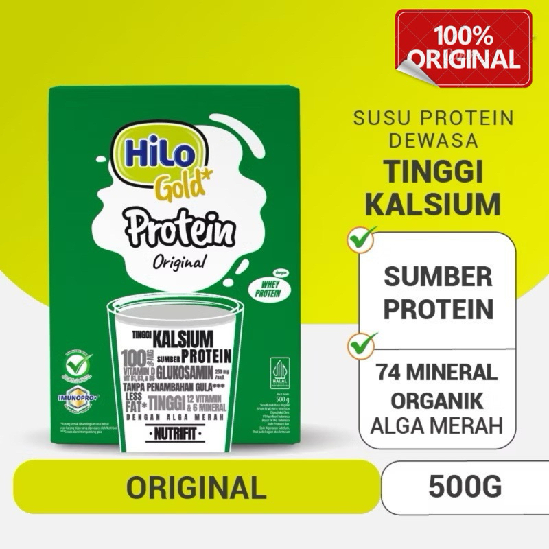 

Hilo Gold Original (Plain) 500gram | Susu Tinggi Kalsium