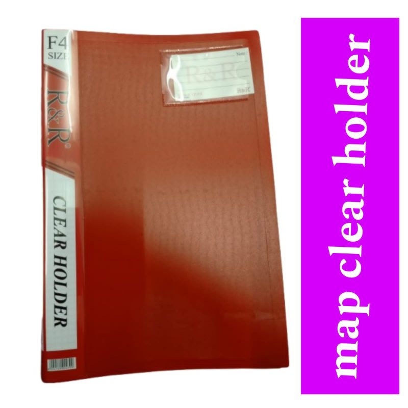 

( 1pcs) map clear holder F4/ folio dokument keeper map file dokumen folder 20 / 40/ 80 lembar