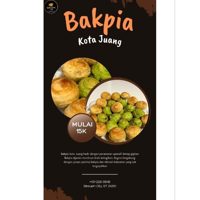 

BAKPIA Kacang Hijau & Cokelat Coklat Pandan