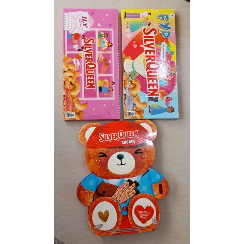 

Promo coklat silver queen paket isi 2pcs&coklat beruang isi 3pcs(mini)