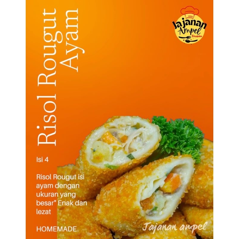 

RISOL ROUGUT AYAM WORTEL isi 4 / frozen