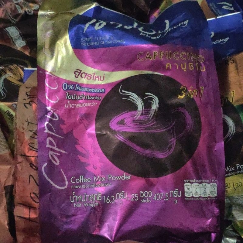 

Khao Shong 3in1 Cappuccino Less Sugar Coffee KhaoShong