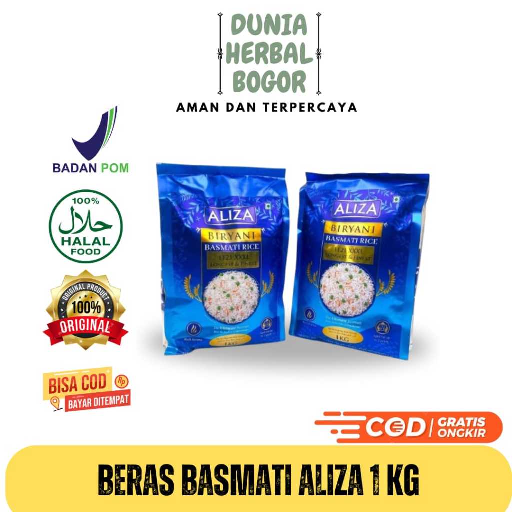

Baru Beras Aliza Biryani 1 kg Beras Basmati Rice