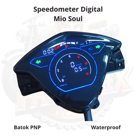Speedo Digital LED MIO SOUL Karbu Speedometer MOBIUS Mio Soul karbu