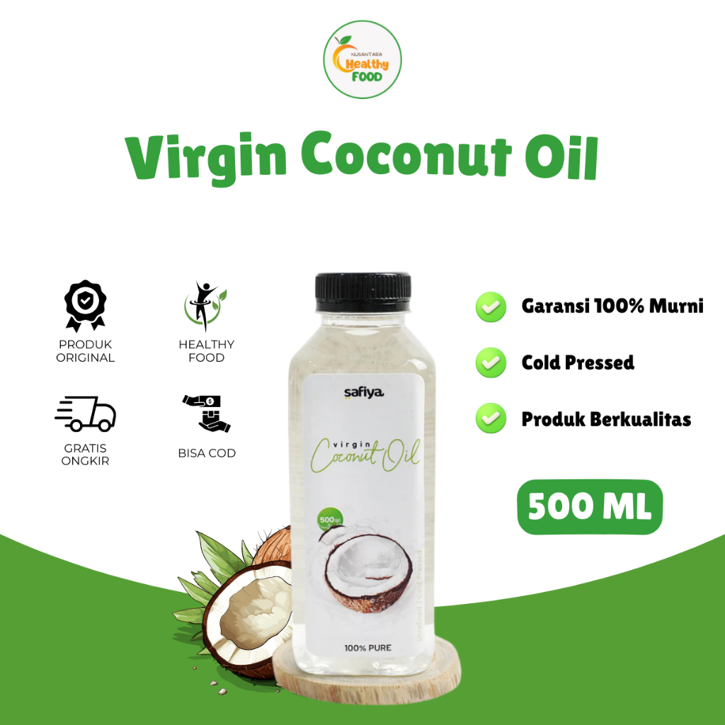 

VCO Virgin Coconut Oil 500 ML Minyak Kelapa Murni 100% Original