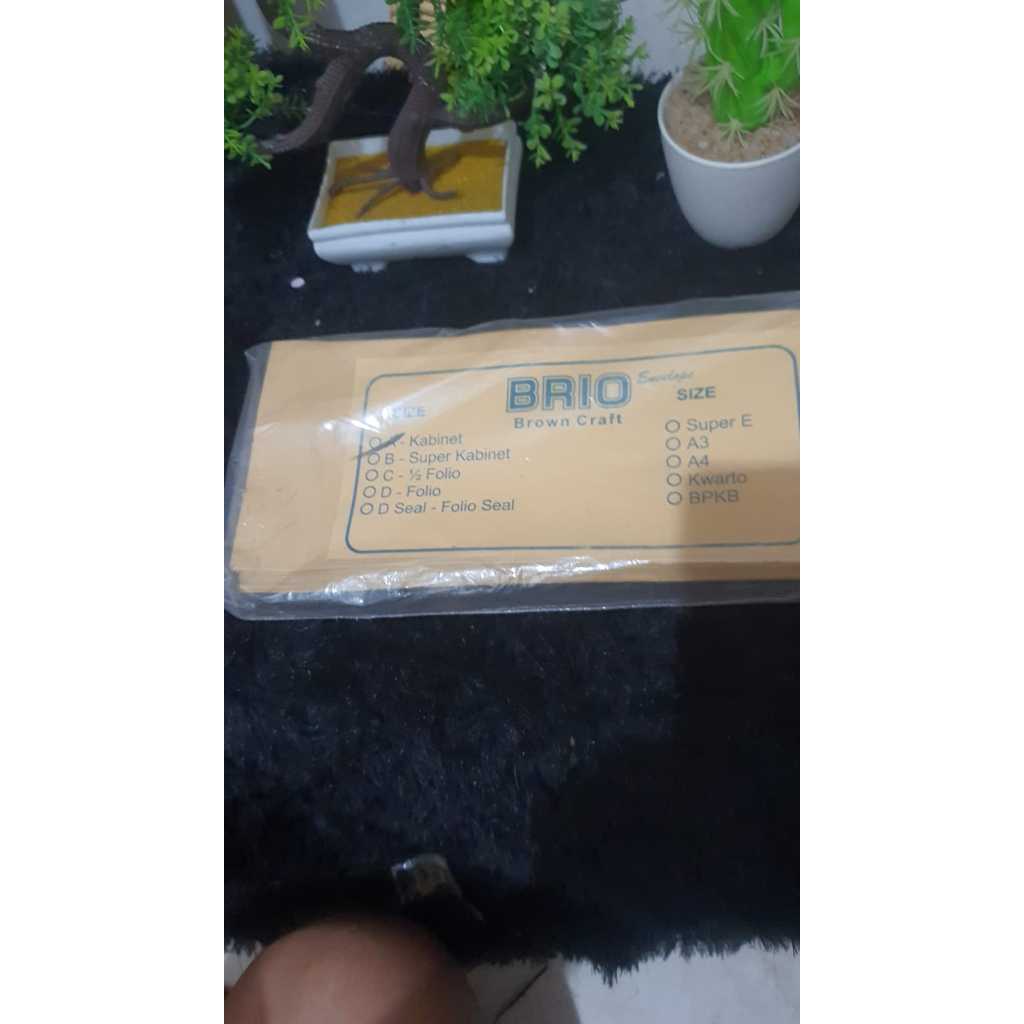 

Amplop Coklat BRIO Tanpa Lem Seal Coklat Polos Surat gaji ( Pack )