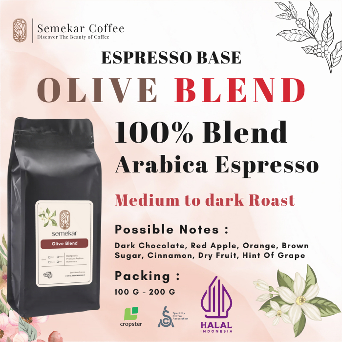 

Semekar Coffee - Kopi Olive Blend Arabica ESPRESSO Specialty Roasted Beans