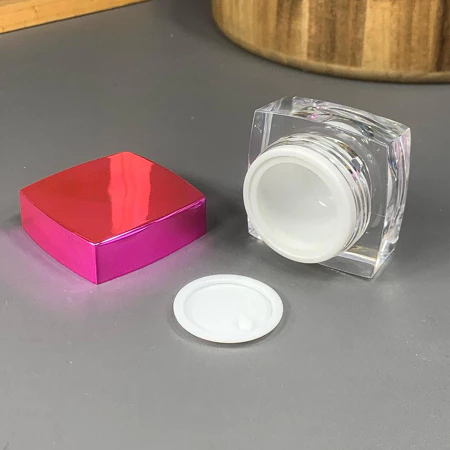 POT ACRYLIC KOTAK 10 GR - PINK / POT CREAM 10 GRAM KOTAK / POT ACRYLIC 10 GRAM IMPORT