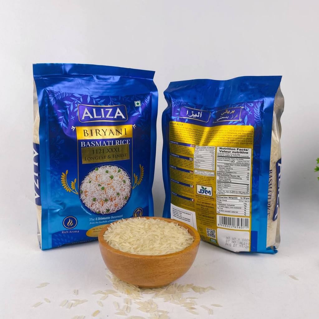 

Beras Aliza Biryani Basmati 1kg - Beras Premium untuk Nasi Biryani | Aliza Biryani Basmati Rice 1KG - Rich Aroma