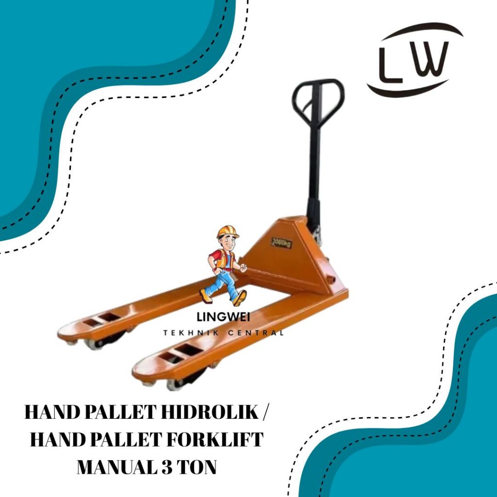 HAND PALLET HIDROLIK / HAND PALLET FORKLIFT MANUAL 3 TON
