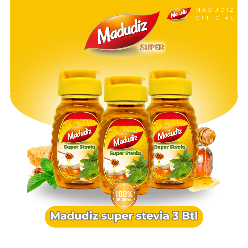 

Madu Super Stevia150gr 3 Botol – Madu Alami dengan Ekstrak Daun Stevia