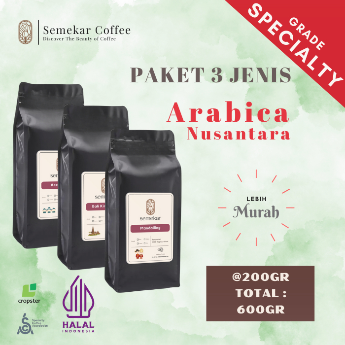

Semekar Coffee - Paket Bundling Kopi Arabica Specilty Roasted Beans + Box