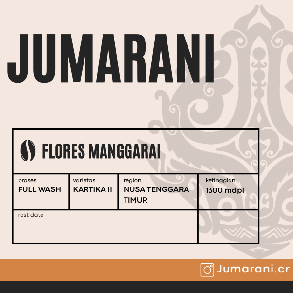 

Kopi Arabika Flores Manggarai Full Wash 200 gr