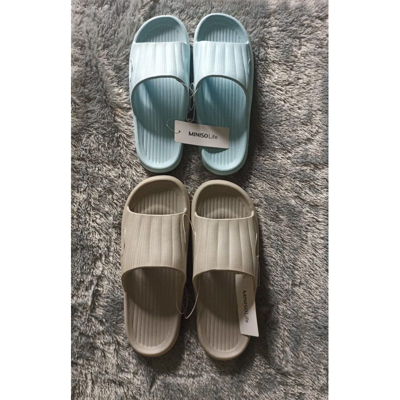 Miniso Sandal Slop, Sandal Sendal Rumah Slipper Wanita Pria Kekinian