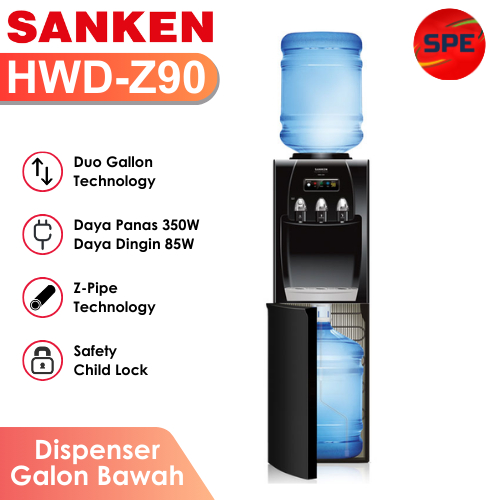 DISPENSER GALON BAWAH ATAS SANKEN HWD-Z90 / HWDZ90 GARANSI RESMI (MEDAN)