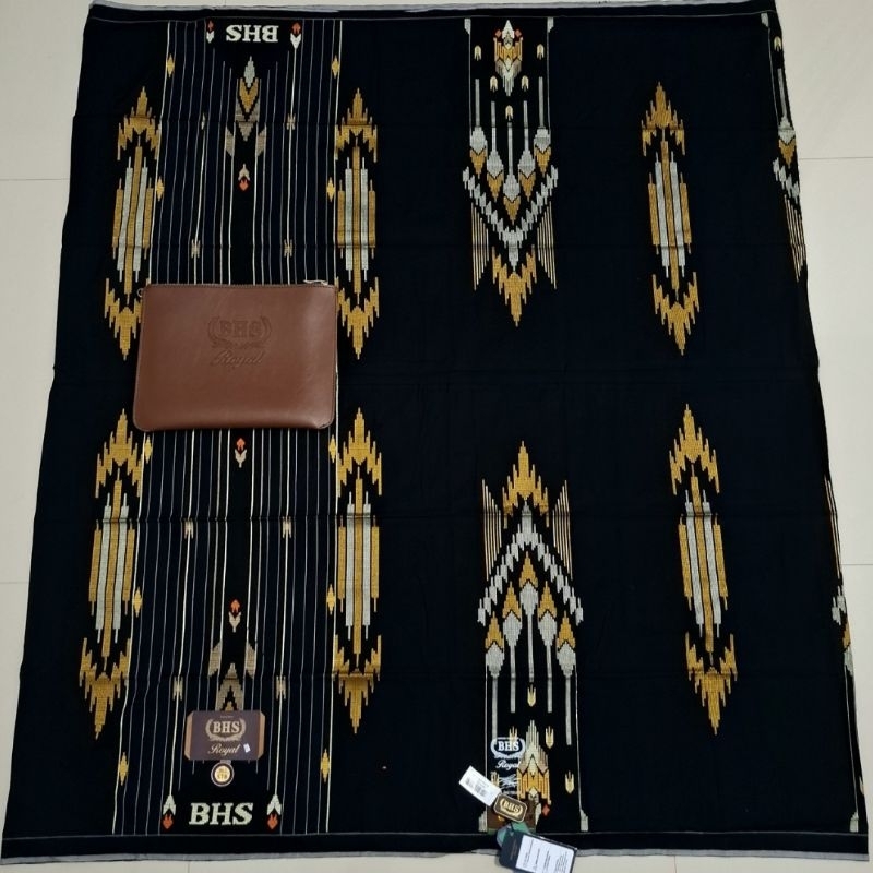 Sarung BHS Royal STB Gold Kombinasi Hitam Emas Premium Mercerized Jahit Tengah ATBM Limited