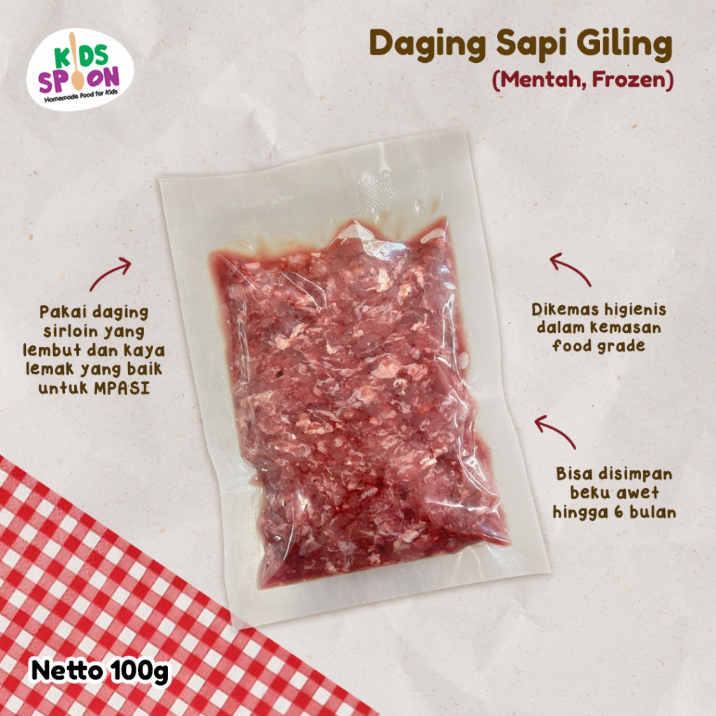 

Kids Spoon Daging Sapi Giling (Frozen) 100gr