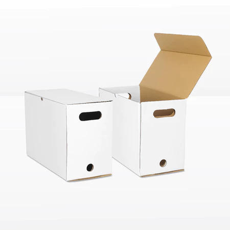 

10 pcs dus file arsip penyimpanan berkas dokumen warna putih tebal box single wall ukuran 39x19x28 cm