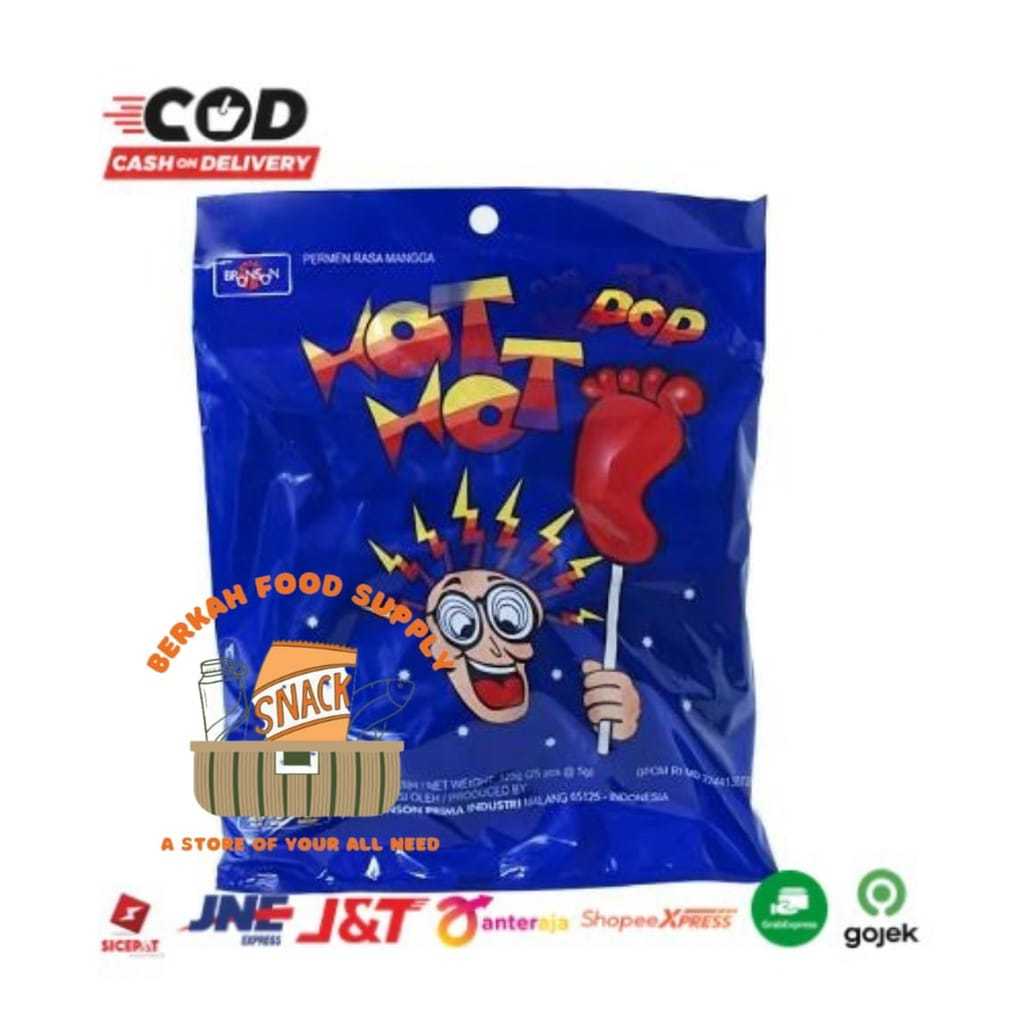 

HOT HOT POP Permen Kaki 1 pack isi 25 pcs Hothot Pop Permen kaki Candy Snack Cemilan Anak Murah